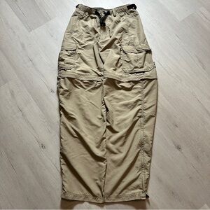 REI Men's Convertible Zip-Off Cargo Pants in Khaki